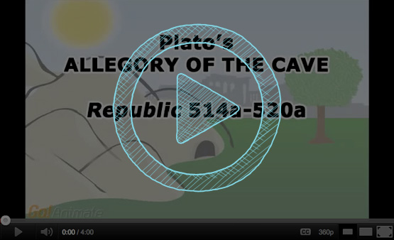 plato's allegory of the cave cartoon animation